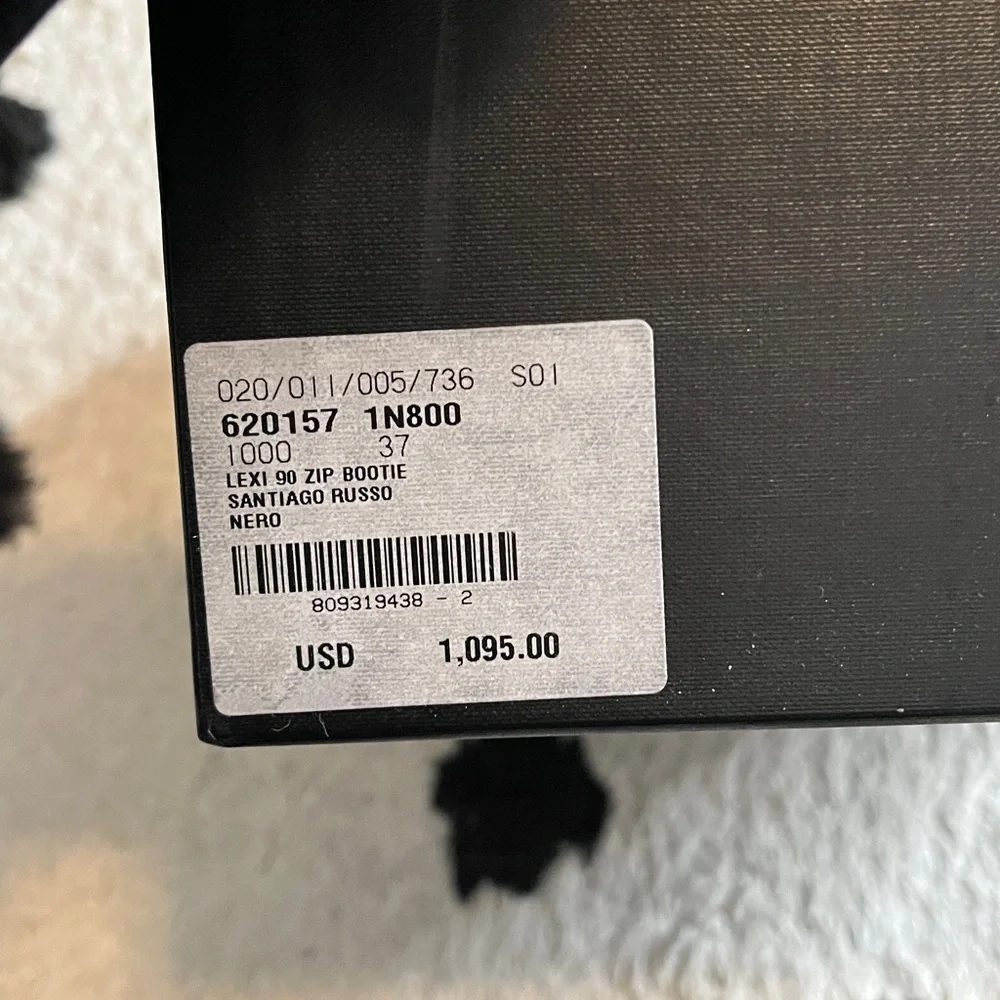 Saint Laurent size 37 Lexi 90 Zip Bootie gorgeous black ankle booties - Picture 13 of 14